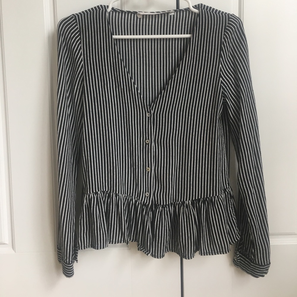 Button down peplum